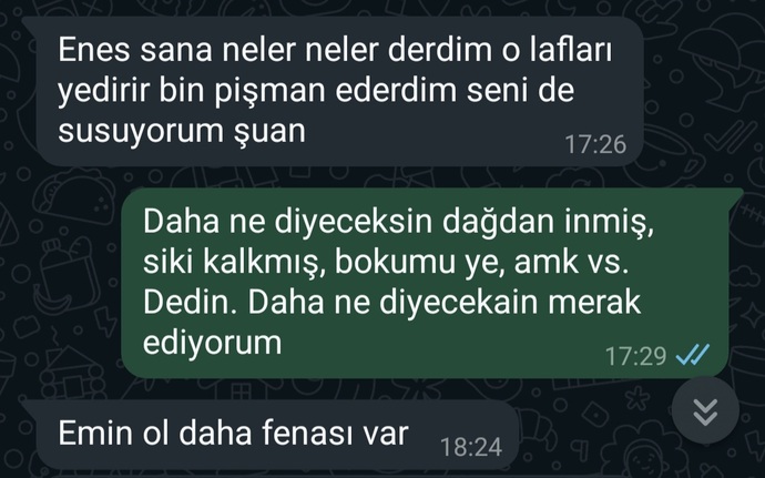 Flörtüm bana küfrediyor, napıcam?