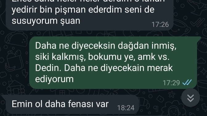 Flörtüm bana küfrediyor, napıcam?