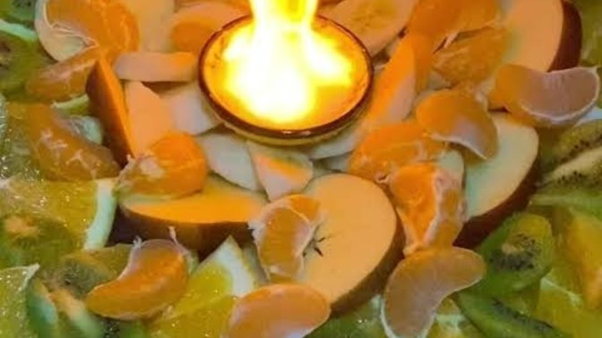 Alevli meyve tabağısı hazırlayanınız var mı 🥲?