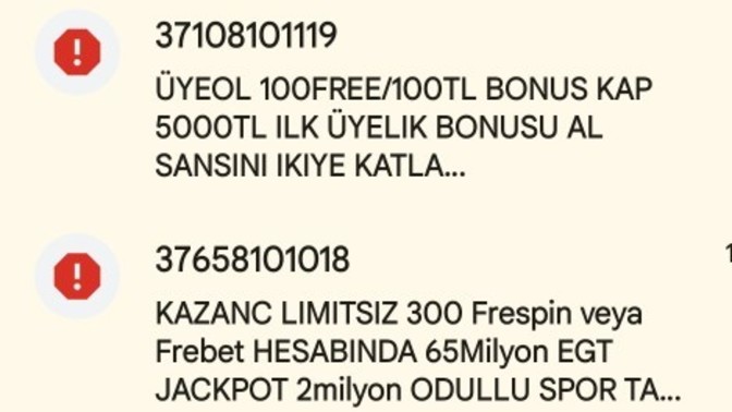 Şu saçma sâlak mesajların gelmesini nasıl engelleriz?