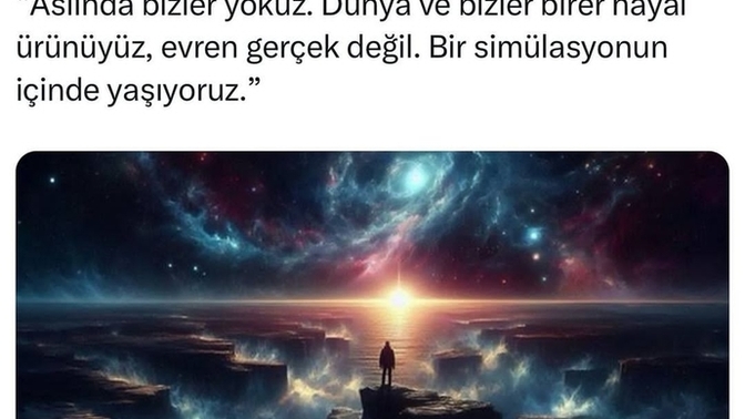 Gozumuz aydin yasadiklarimiz bir simulasyonmus bu duruma kimler mutlu kimler mutsuz oldu 😂 ?