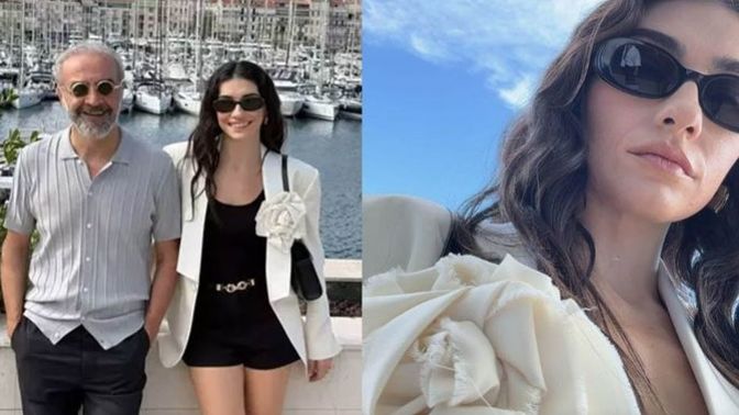 Hazar Ergüçlü Cannes'da paylaştığı karelere beğeni yağdı! Sence nasıl?
