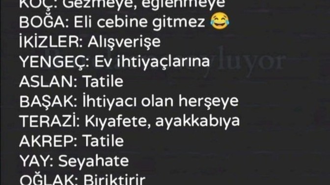Burcunuza göre maaşınızı nereye harcıyorsunuz?