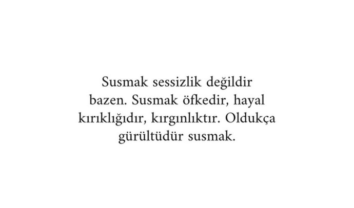 Sizin suskunluğunuz neyin işaretidir?