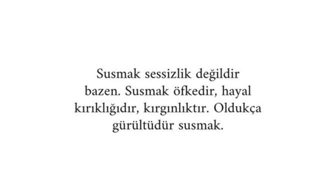 Sizin suskunluğunuz neyin işaretidir?