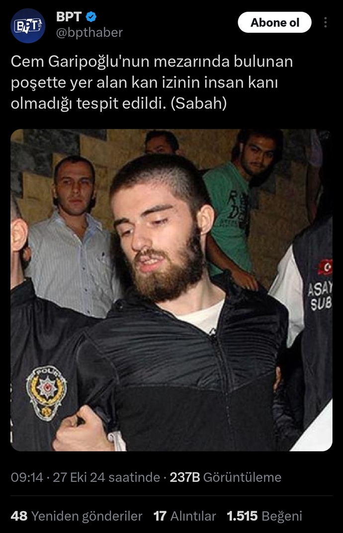 Bu adamın öldüğüne inanan var mı?