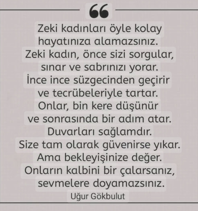 Hayatınıza zeki bir kadın/erkek aldınız mı?