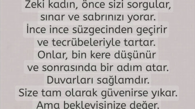 Hayatınıza zeki bir kadın/erkek aldınız mı?