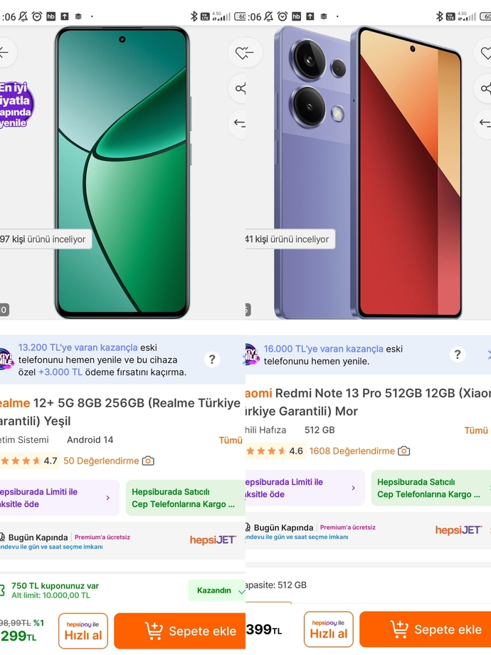 Şu 2 telefon arasında kaldım?