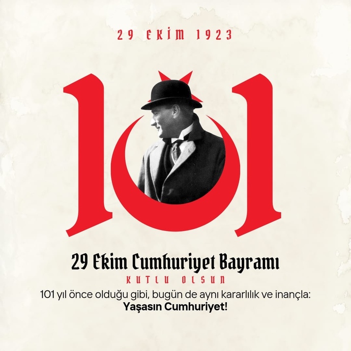 Cumhuriyetimizin 101. Yılında Bu Özel Ve Kıymetli Günde Olmak Ne Büyük Mutluluk Değilmi? Sizler Ne Düşünüyorsunuz?