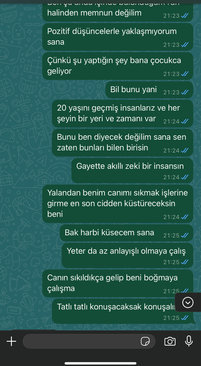Sevgilim beni biraz kızdırdı sanırım bende biraz ileri gittim?