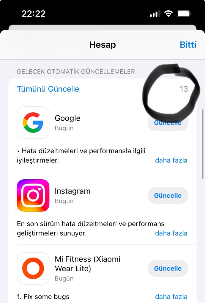 Düzenli olarak uygulamaları güncelliyor musun?