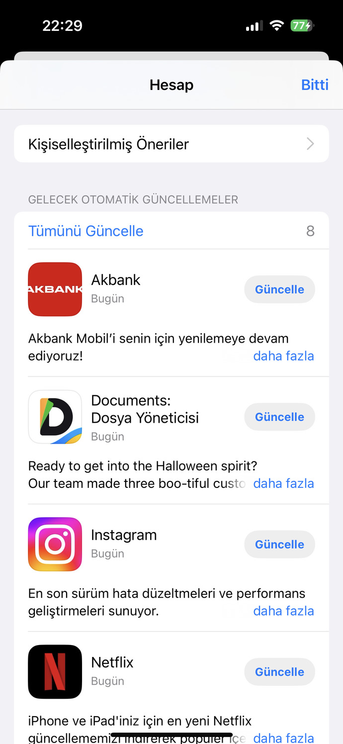 Düzenli olarak uygulamaları güncelliyor musun?