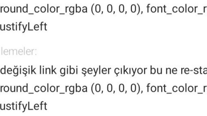 Bu link gibi şeyler sizde re çıkıyor mu benim telefondw mi sorun var?