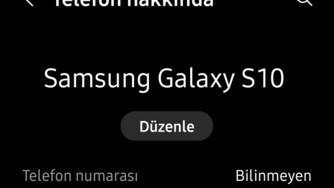 Telefonunuzun Model Numarası Nedir?