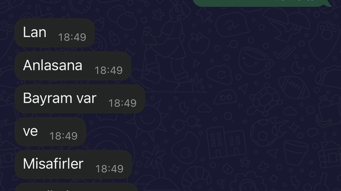 Eski sevgilimin yaptığı terbiyesizlik değil mi?