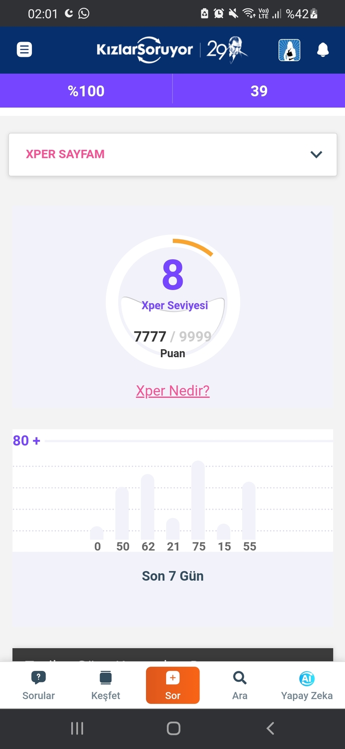 7777 bu evrenden bir mesaj mı yoksa 🤪?