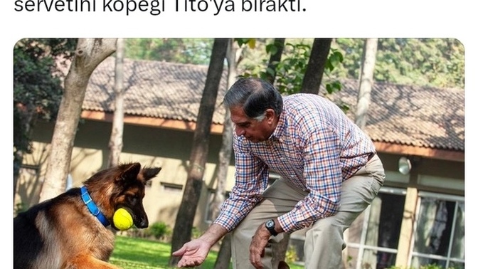 Rahmi koç'un ortağı milyarder Ratan Tata servetini köpeğine bıraktı, çok doğru karar olmamış mı?