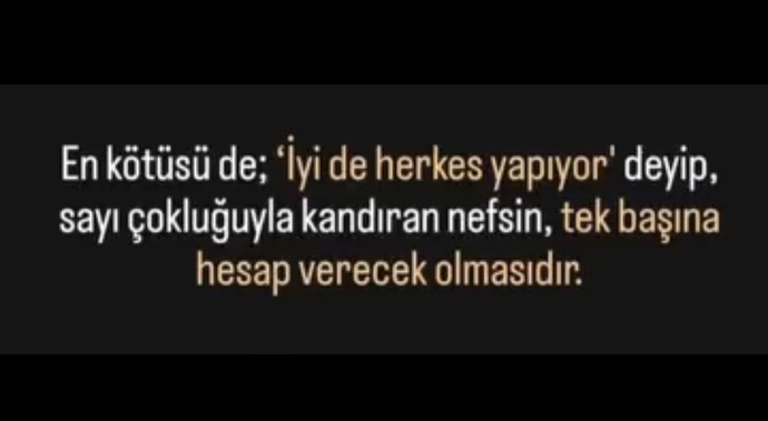Siz mi nefsinize uyuyorsunuz, Nefsiniz mi size uyuyor?