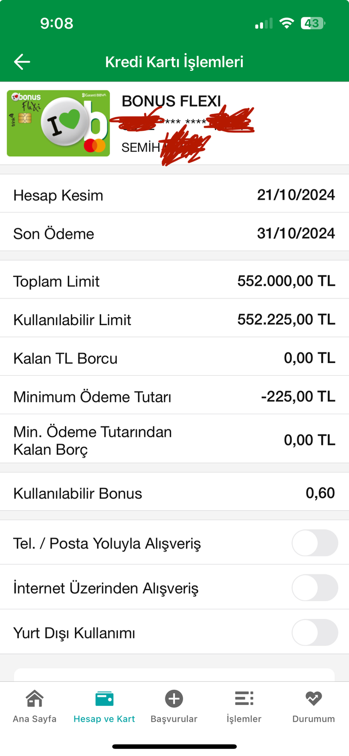 Garanti BBVA DA KULLANILABİLİR LİMİT NE DEMEK?