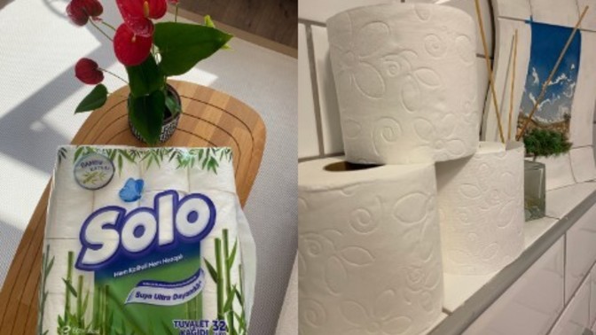 Hem hesaplı, hem dayanıklı bir tuvalet kağıdı arıyorsan cevabı burada: Solo Bambu Katkılı Tuvalet Kağıdı 🧻 Solo'yu nasıl buluyorsunuz?