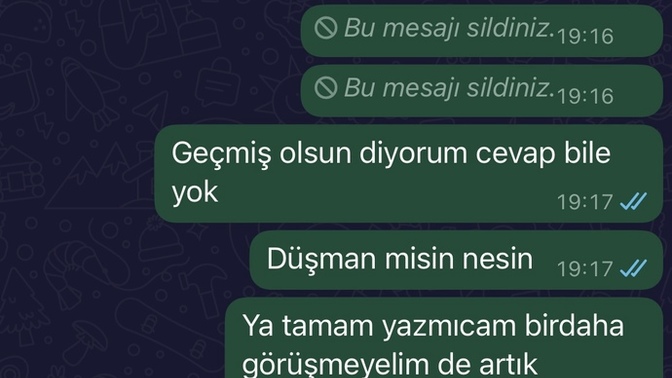 Sizce eski sevgilime ne oldu?