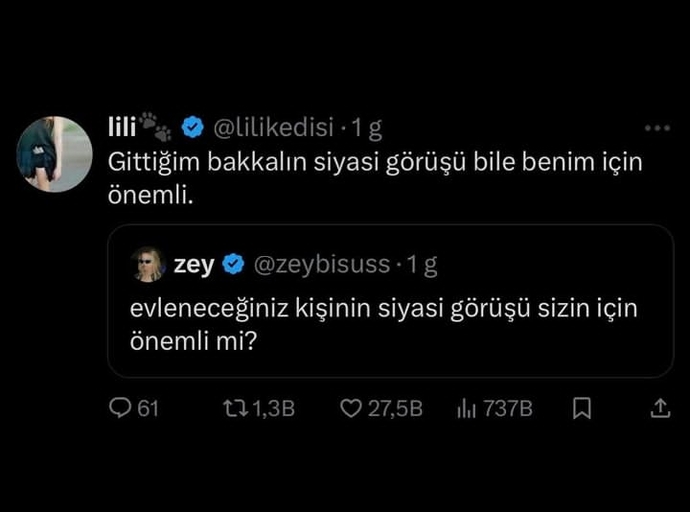 Evlendiğiniz kişinin siyasi görüşü sizin için önemli mi?