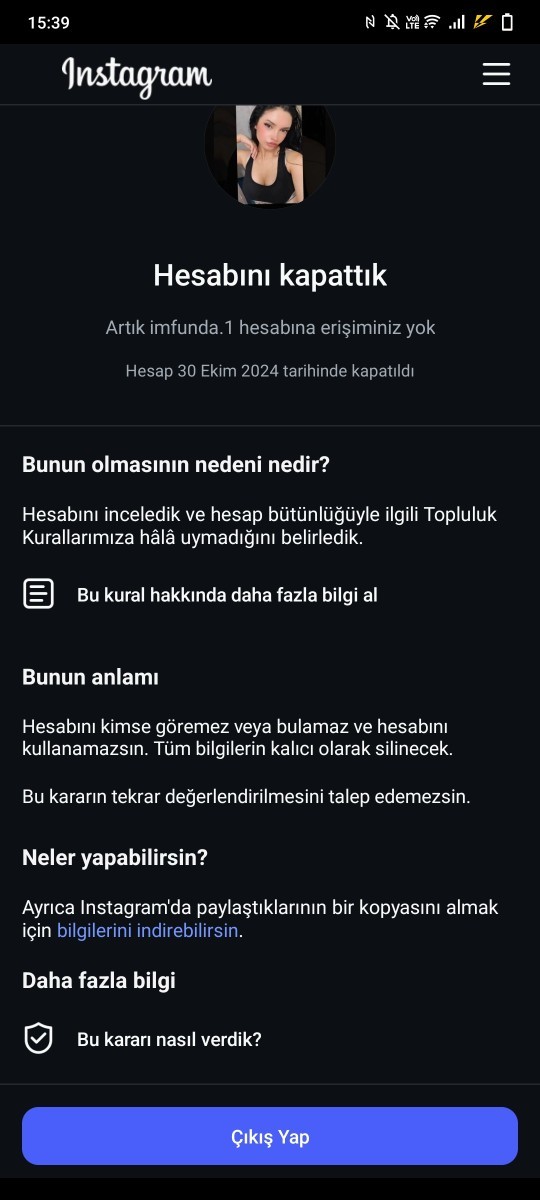 Y bitane bana takıntılı birisi hesabımı çaldılar lütfen yardım edin?