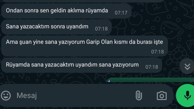 Rüyalarız da birine hiç yazmaya çalıştınız mı?