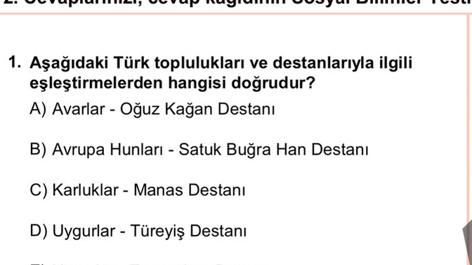 Dün MSÜ sınavında edebiyat sorusu olmuyor diyen iki kişi vardı. Bu soru ne oluyor şimdi?