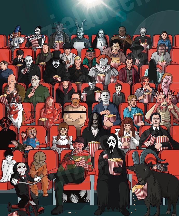 Korku filmi karakterleri toplanıp bir film izleyecek olsalardı hangi filmi izlerlerdi?