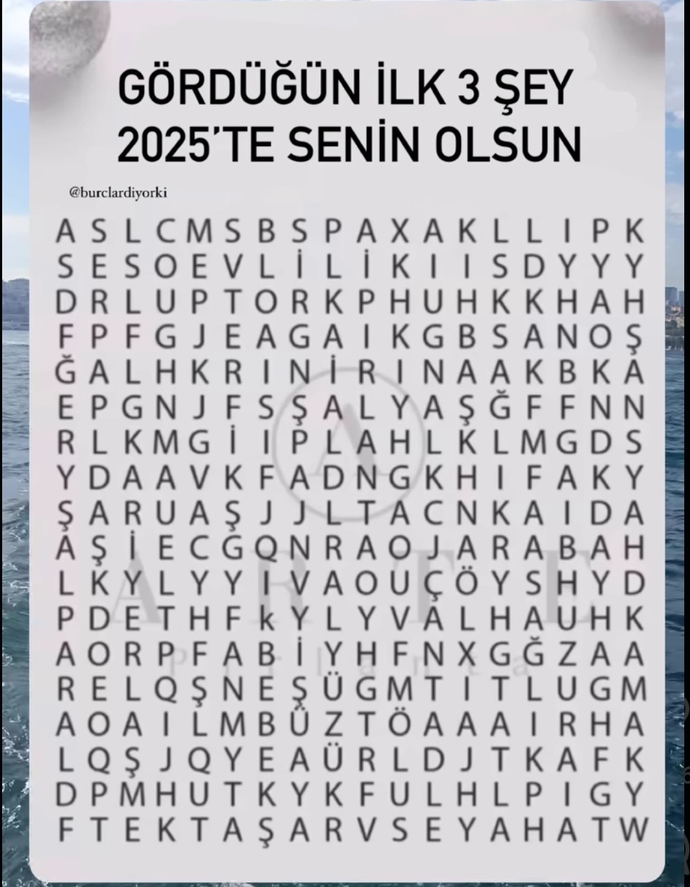 Gördüğün ilk üç kelime hangisi oldu?
