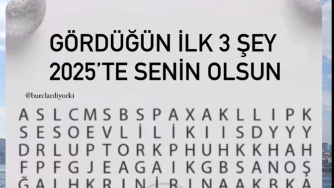Gördüğün ilk üç kelime hangisi oldu?