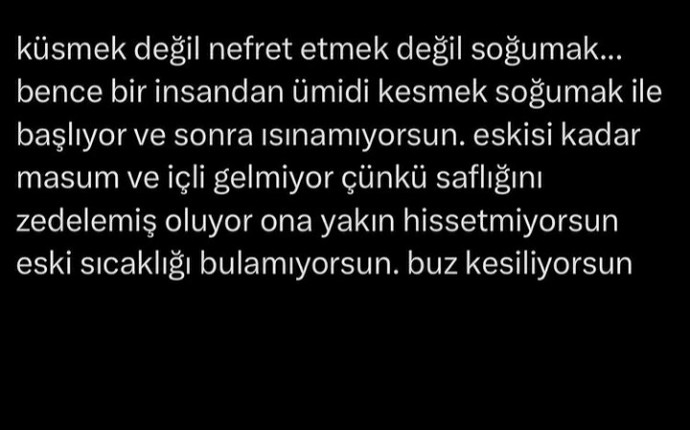 Küsmek ve soğumak arasında ne fark var?