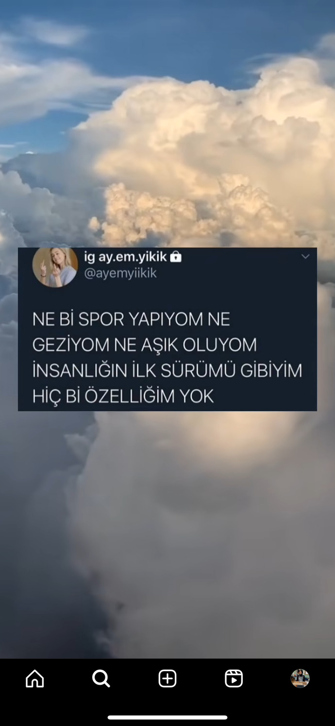 Senin özelliğin ne?
