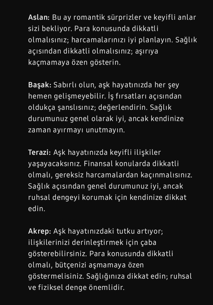 Aylık burç yorumunuzu okudunuz mu?