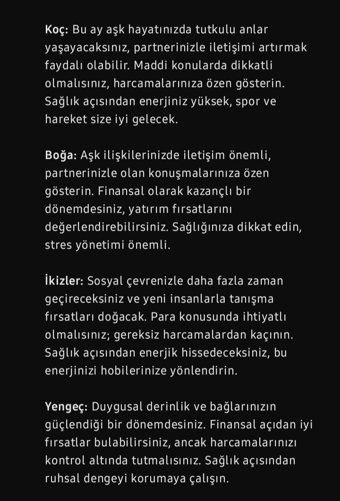 Aylık burç yorumunuzu okudunuz mu?