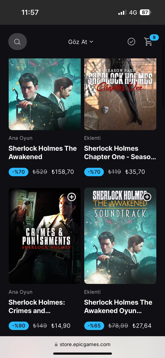 Sherlock Holmes oyun serisi indirimde, hangilerini almalıyım?