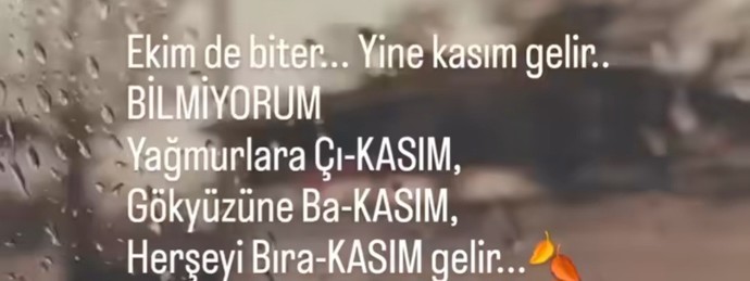 Kasım ayı bir başka derler doğrumu?