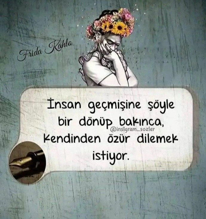 Kendinden özür dilemek istediğin bir konu var mı?