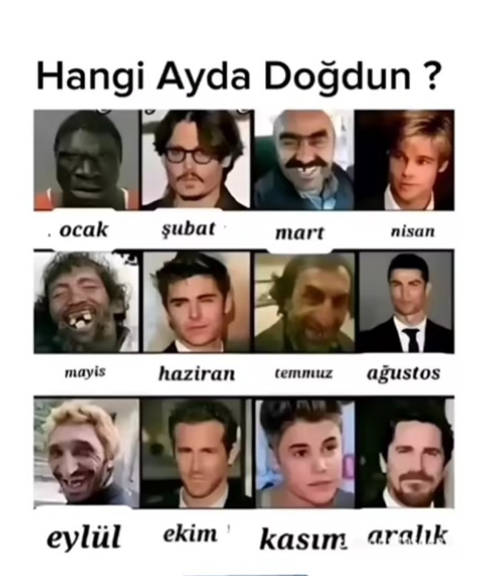 Hangi Ayda Doğdunuz 😅?