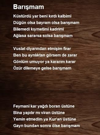 Yazılış hikayesini bildiğiniz şiir veya şarkı varsa paylaşır mısınız?