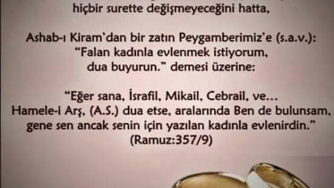Kiminle evleneceğimizi kaderin belirlediğine inanıyor musun?