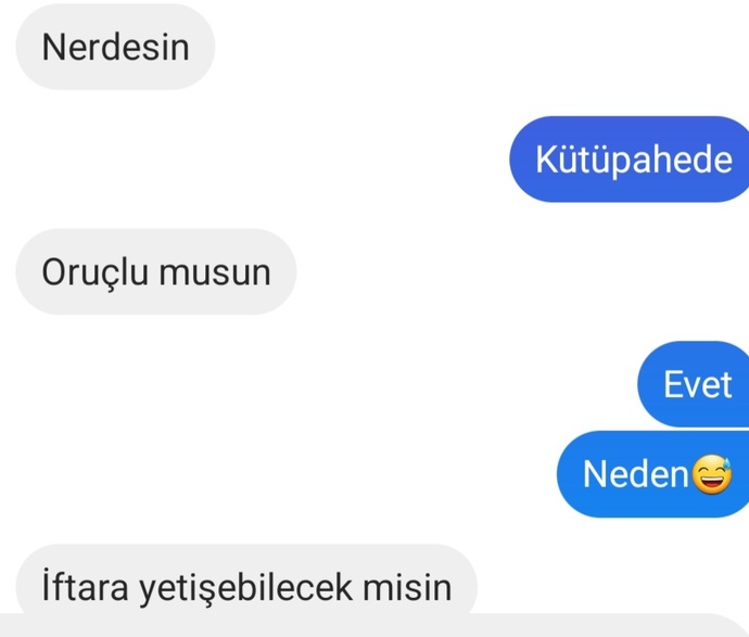 Bir erkeğin durup dururken böyle mesaj atması normal mi😄?