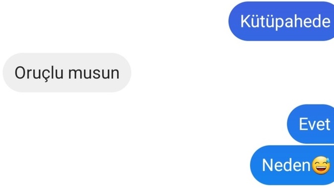 Bir erkeğin durup dururken böyle mesaj atması normal mi😄?