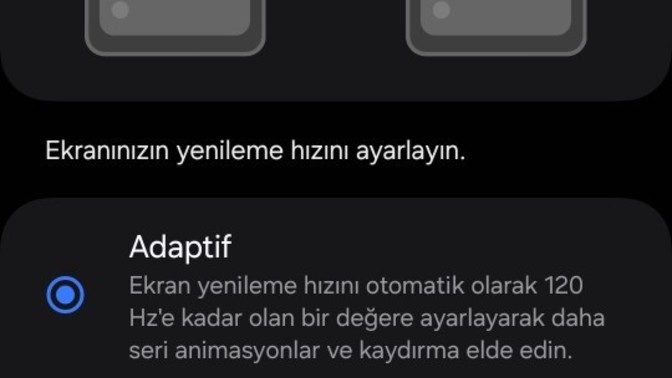 Telefonunuzun Ekran Yenileme tazeleme hızı ne kadar ve hangi Hz de kullanıyorsanız?
