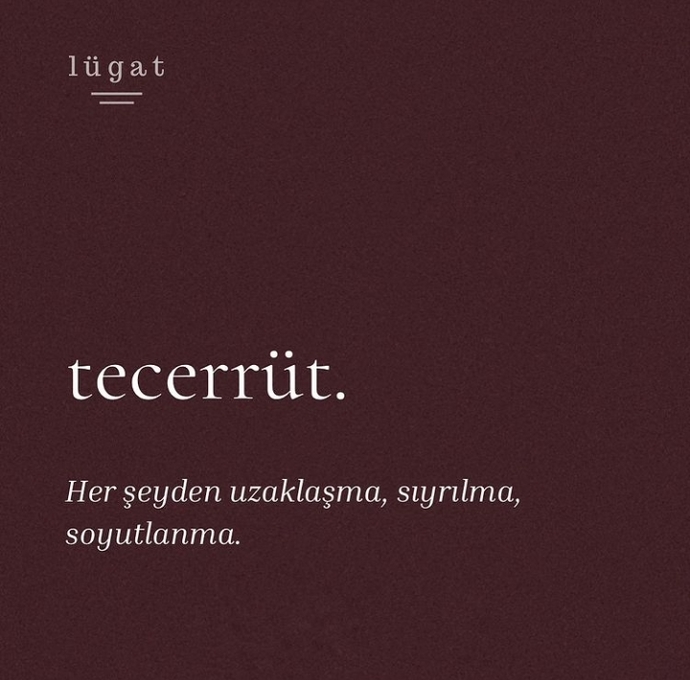 Tecerrüt halinde misiniz?