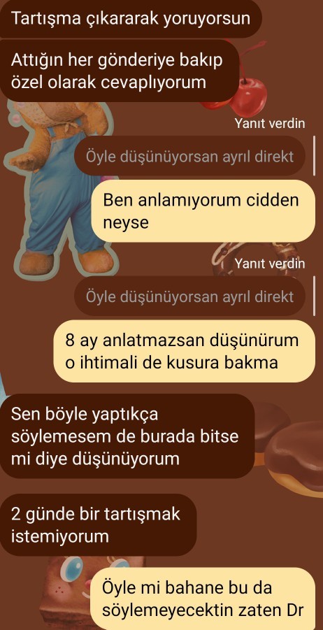 8 ay oldu, annesine anlatmadı. Sevgilim beni oyalıyor mu?