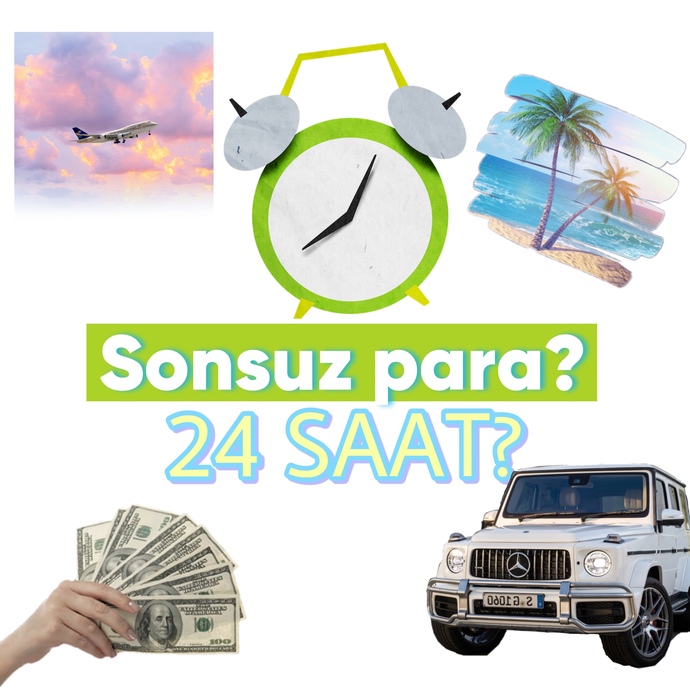 Cebinizde sınırsız bir para var fakat bu parayı harcamak içinde 24 saate ihtiyacını var?