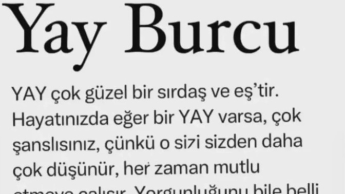 Hayatınızda yay burcu insanı var mı, oldu mu?